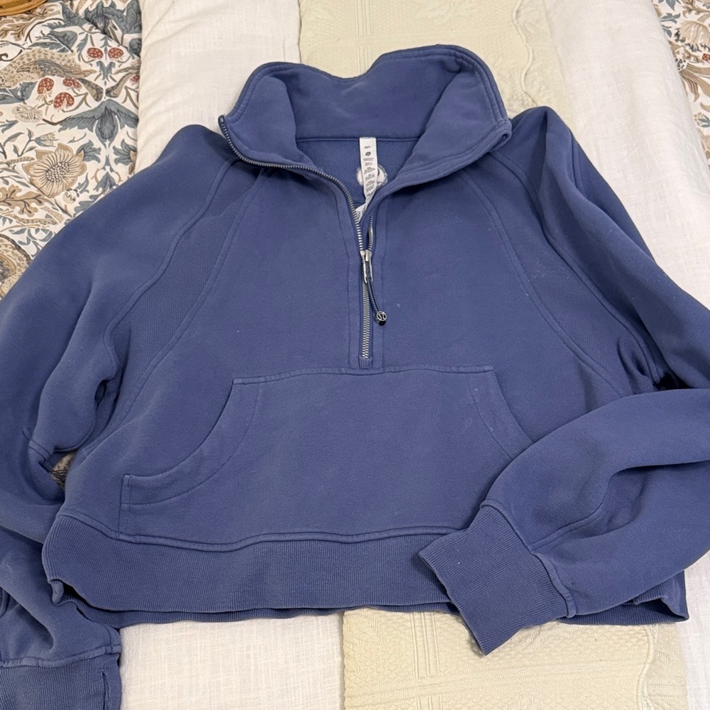 lululemon athletica blue scuba hoodie